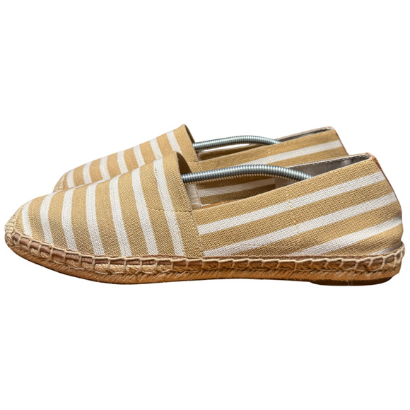 VIONIC Valeri Women's 11 Espadrille Tan White Stripes Slip On Comfort - Picture 6 of 12